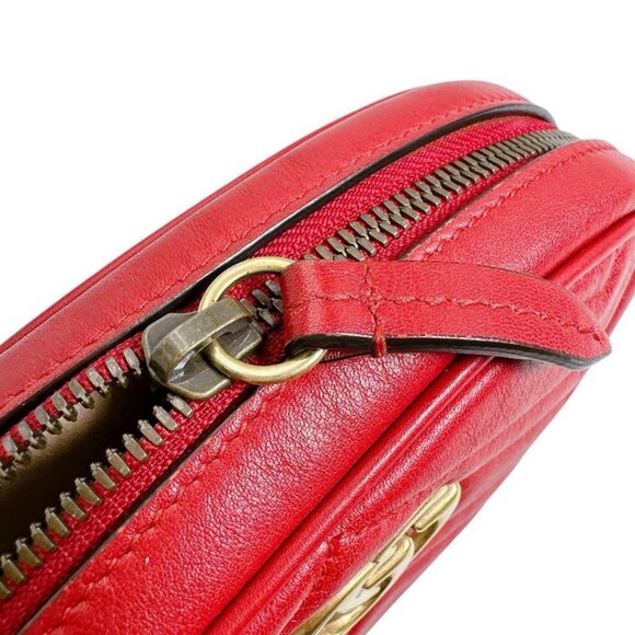 Gucci Body Bag GG Marmont Body Bag Red - Picture 11 of 15